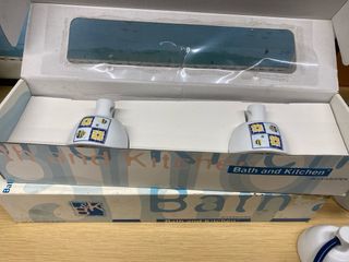 Lote accesorios baño porcelana