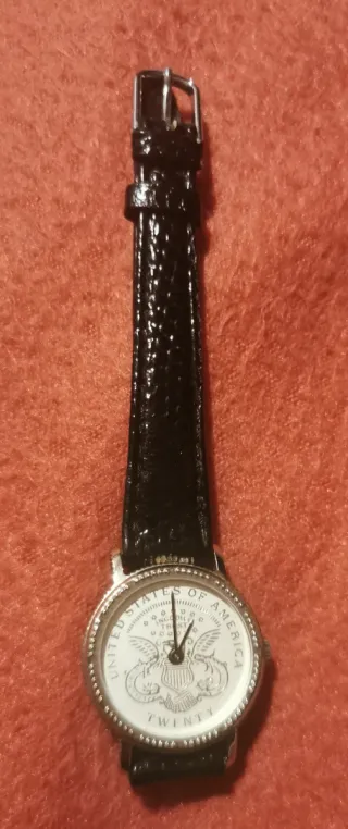 Reloj Dama Esfera Moneda Americana