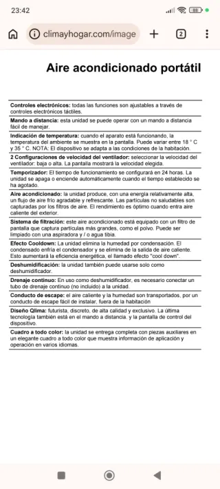 Pingüino Portátil Aire Acondicionado Tectro TP2520