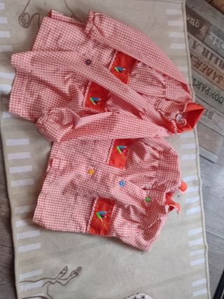 Lote 2 Babis Escolares Naranja 3-4 Años