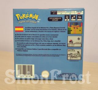 Caja Pokémon Edición Cristal Game Boy Color