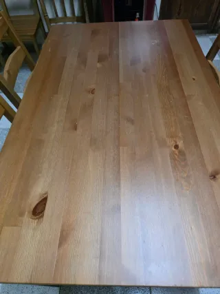 Mesa y 4 Sillas HÄGERNÄS Ikea Madera
