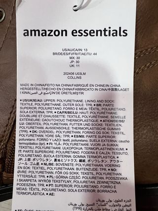 Amazon Essentials Mujer Botas de Combate Talla 44