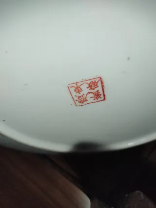 Antiguo plato porcelana china Macaos