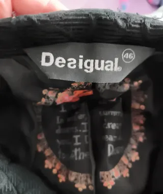 Abrigo Desigual Negro SOLO ENVIO