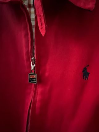 Chaqueta Polo Ralph Lauren Roja Cremallera