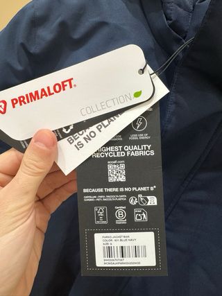 Abrigo ECOALF Hombre Azul Nuevo Talla S