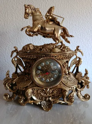 Reloj bronce decoración