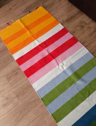 2 alfombras multicolor ikea