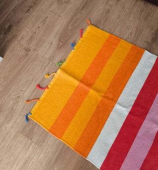 2 alfombras multicolor ikea