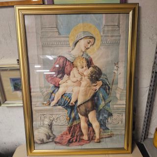 Quadro arazzo Madonna con Bambino