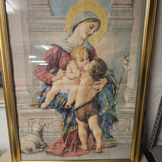 Quadro arazzo Madonna con Bambino