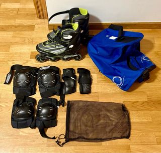 Pack completo patines en línea + protecciones