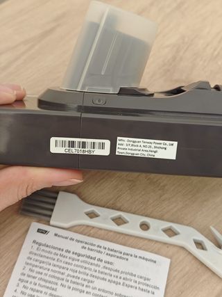 Bateria aspirador com escova e manual