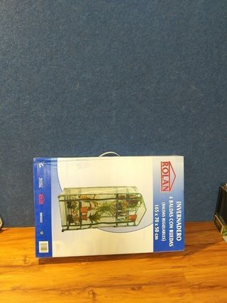 Invernadero 4 Baldas con ruedas 70x50x165cm