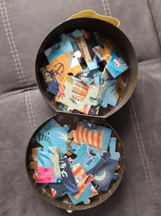 Puzzle Piratas Barco Tiburones 4-6 años