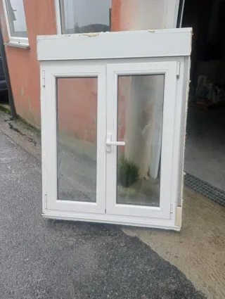 Ventanas aluminio blancas como nuevas