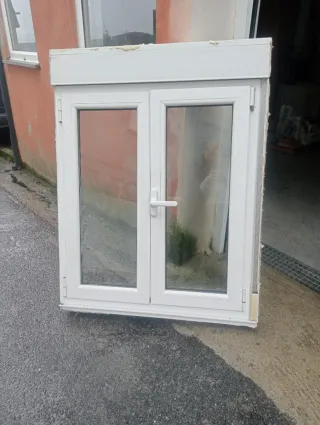 Ventanas aluminio blancas como nuevas