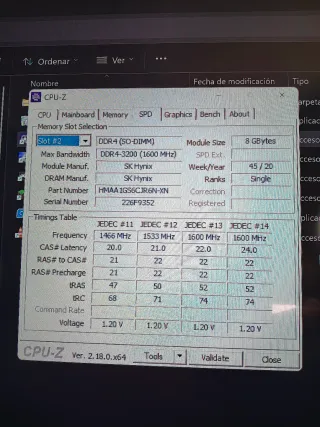 Pack 16GB RAM SODIMM DDR4 3200MHz (2x8GB)