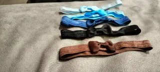 Set 5 fasce neonata con fiocco