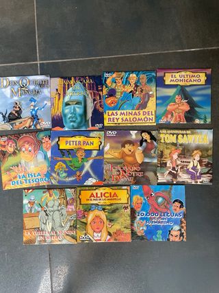 11 DVDs Películas Infantiles Clásicas