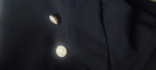 Calções de Inverno pretos com botões dourados