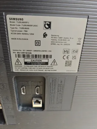 TV Samsung 55 TU55U8005FU