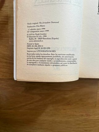 El Diamante de Jerusalén - Noah Gordon