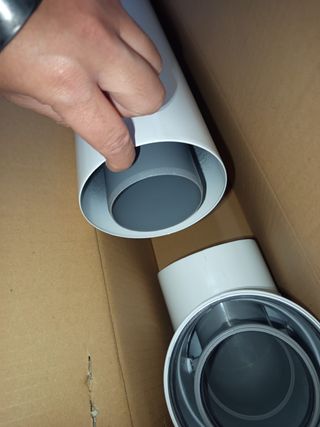 Chimenea Condens. horizontal Baxi ref 140040190.