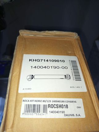 Chimenea Condens. horizontal Baxi ref 140040190.