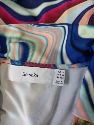 Vestido Bershka estampado manga larga