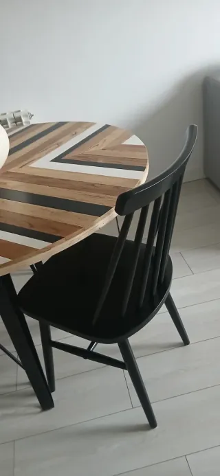 Silla de comedor de madera de haya