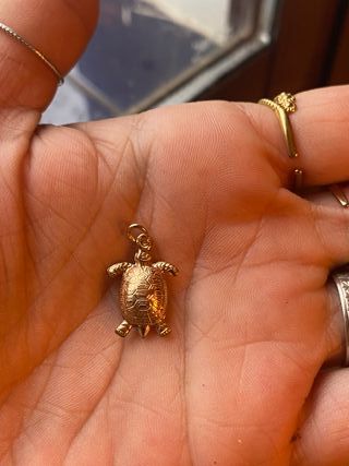 Colgante tortuga oro bajo