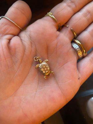 Colgante tortuga oro bajo