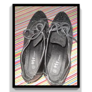 Zapatos negros con cordones Talla 39