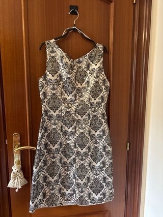 Vestido fiesta El Corte Inglés T40 hilo dorado