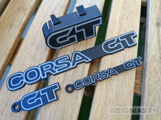 Pack Insignias Corsa A GT mk1. Emblema Opel