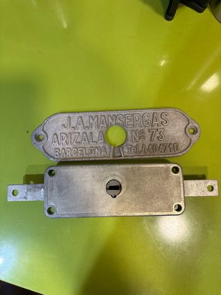 Cerradura persiana J.A. MANSERGAS Barcelona