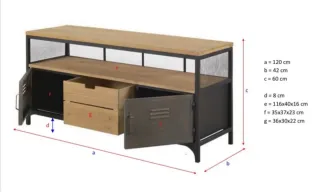 Mueble TV madera y metal Maisons du Monde