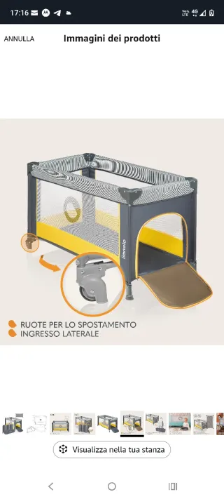 Box bambino Lionelo con lenzuolino