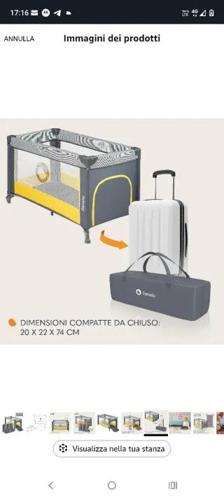 Box bambino Lionelo con lenzuolino