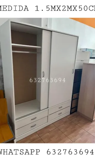 Armario corredero 1.5x2x0.5m