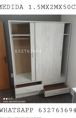 Armario corredero 1.5x2x0.5m