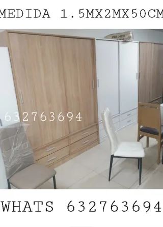 Armario corredero 1.5x2x0.5m