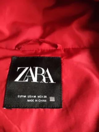 Parka de Zara roja