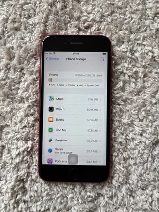 iPhone 8 Red 256Gb Used No Box Grade C+