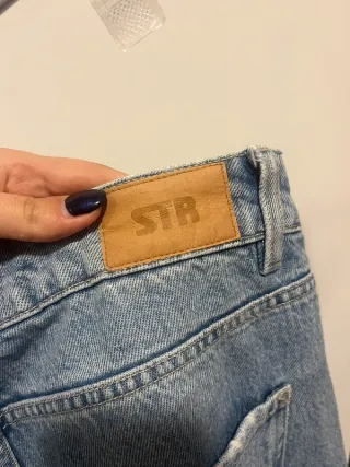 Calças de ganga corte boyfriend