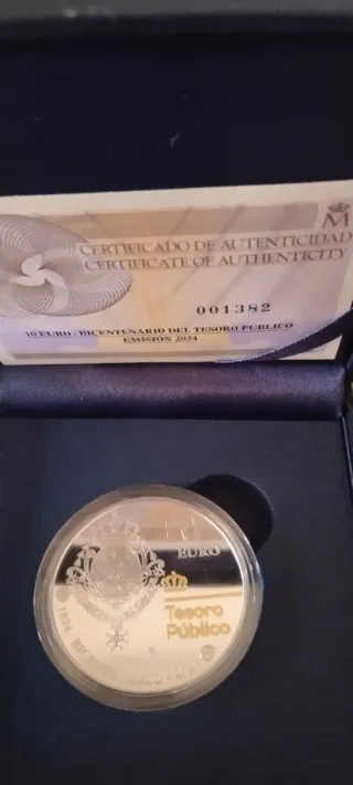 Moneda 10 Euros Plata España 2024 Tesoro Público
