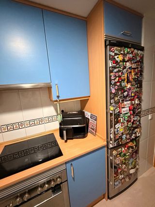 Cocina completa azul