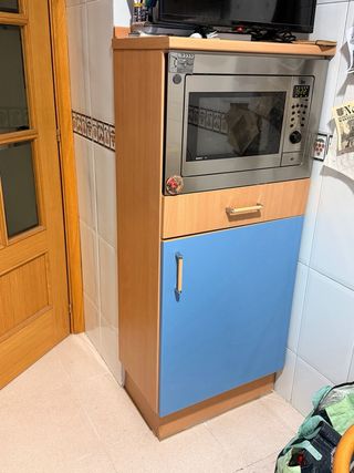 Cocina completa azul